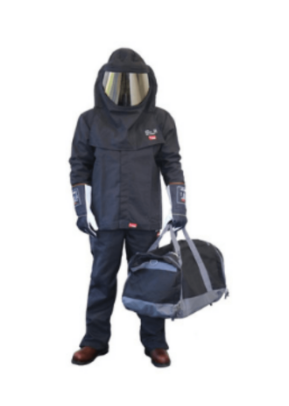 Complete Suit-ARC flash Suit/Glove/sleeves/Arc flash helmet Face shield , SFX576 - Complete 40cal kit inc.holdall SFX576